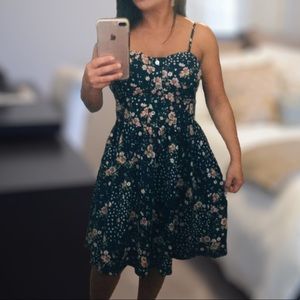 spaghetti strap floral dress